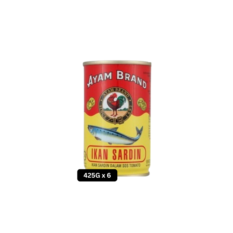 CSYM-01.png Ayam Brand Sardines in Tomato Sauce 425g × 6 Cans - Image 1